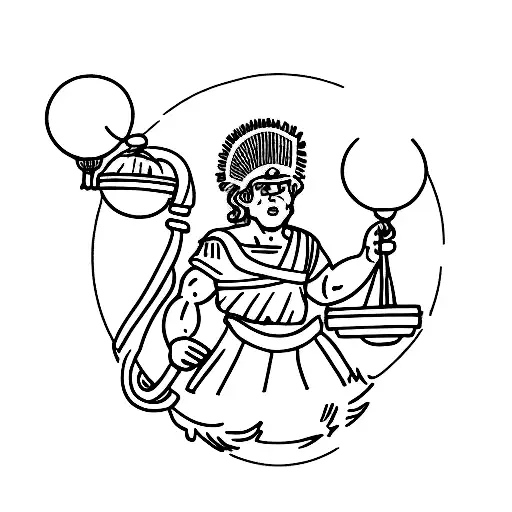 A kid Greek god Atlas holding a globe like a balloon on a mountain tattoo design idea