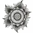 sudarshan chakra tattoo design idea