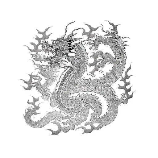Dragon, china tattoo design idea
