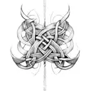 celtic father son knot tattoo design idea