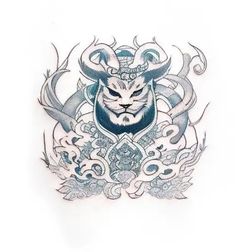 couple tattoos with kindred from league of legends tattoo design idea
