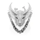 Chain Mail shoulder tattoo design idea