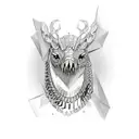 Chain Mail shoulder tattoo design idea