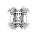 Chain Mail shoulder tattoo design idea