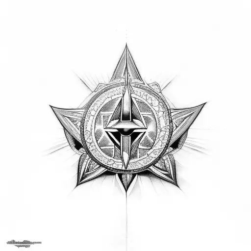 Symbolic representation of the Holy Trinity tattoo design idea