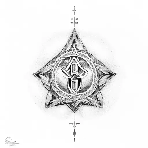 Symbolic representation of the Holy Trinity tattoo design idea