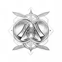 Symbolic representation of the Holy Trinity tattoo design idea