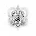 Symbolic representation of the Holy Trinity tattoo design idea