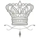 King crown tattoo design idea