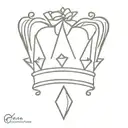 King crown tattoo design idea