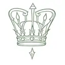 King crown tattoo design idea
