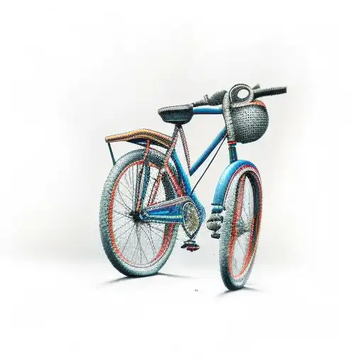 bicycle tattoo design idea