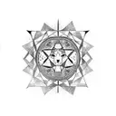 arabian horse, bull, van gogh's starry night, yin-yang symbol tattoo design idea