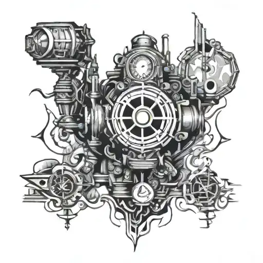 bioshock video game tattoo design idea