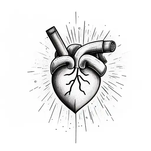 Crying Heart tattoo design idea