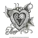 heart monitor with the word Always feel irrelevant, stuck inside my head again I'm never enough tattoo design idea