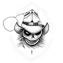 a scarecrow in the wild west tattoo design idea