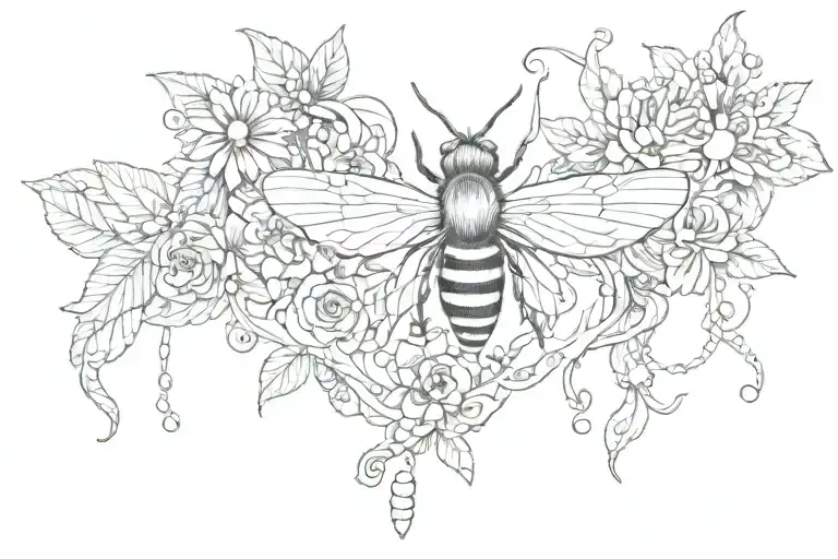 sweet like honey tramp stamps tattoo design idea