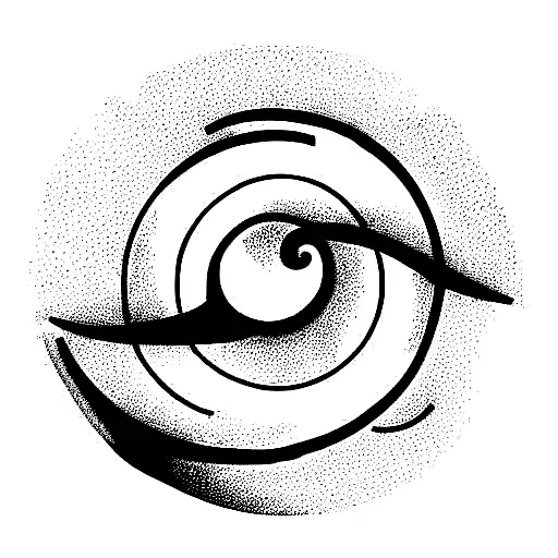 roses and a vertical line of planets tattoo design idea