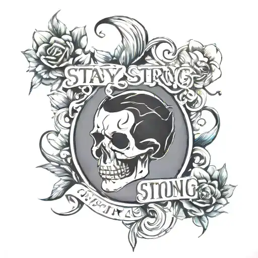 stay strong tattoo design idea