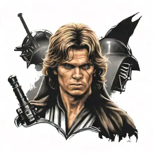 anakin Skywalker Darth vader tattoo design idea