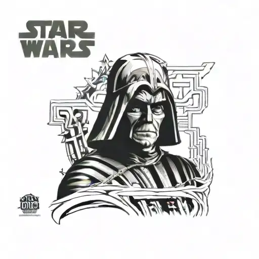 anakin Skywalker Darth vader sleeve tattoo design idea