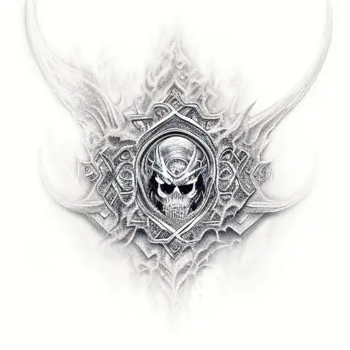 lich king tattoo design idea