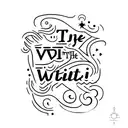 the letters "WWJD" tattoo design idea