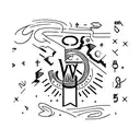 the letters "WWJD" tattoo design idea