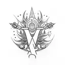 the letters "WWJD" on forearm tattoo design idea