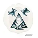 mountains with doves and a cross for dead dad with a quote from the Bible  tattoo design idea