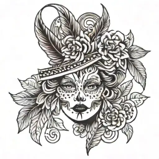 bohemian incorporating the name cici tattoo design idea