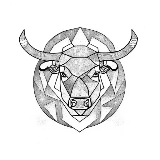 benjibaakar:bull-head-tattoo-bull-bull-design-color-neotrad-illustrative