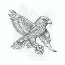  totem pole with an eagle bear ox  tattoo design idea