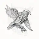  totem pole with an eagle bear ox  tattoo design idea