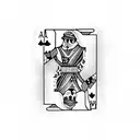 hand that hold 4 aces from a deck of cards tattoo design idea