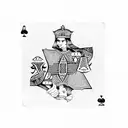 hand that hold 4 aces from a deck of cards tattoo design idea