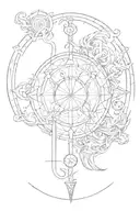 Libra, Capricorn, Leo, Virgo symbol combined tattoo design idea