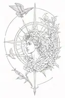 Libra, Capricorn, Leo, Virgo symbol combined tattoo design idea