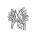 two shadow like figures hugging tattoo design idea