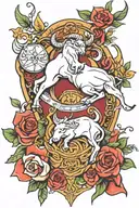 taurus libra tattoo design idea