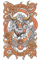 taurus libra tattoo design idea