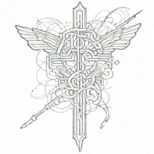 forearm tattoo that says fear god in words with a cross next to it tattoo design idea
