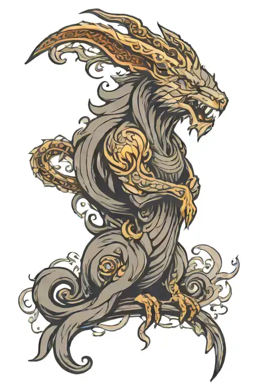 Fear god tattoo design idea