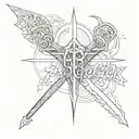 forearm tattoo that says fear god with cross tattoo design idea