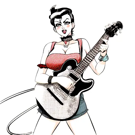 rockabilly  tattoo design idea