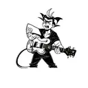 rockabilly dragon tattoo design idea