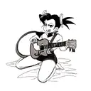 rockabilly dragon tattoo design idea