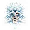 shaman, lion, space tattoo design idea