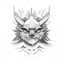 bible verse clouds tattoo design idea